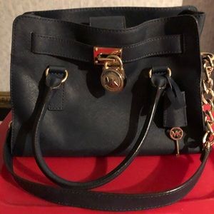 Authentic Navy blue Michael Kors purse